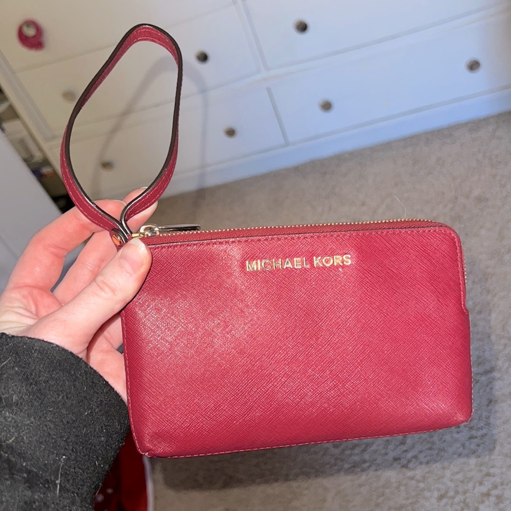 Michael khors double wallet wristlet